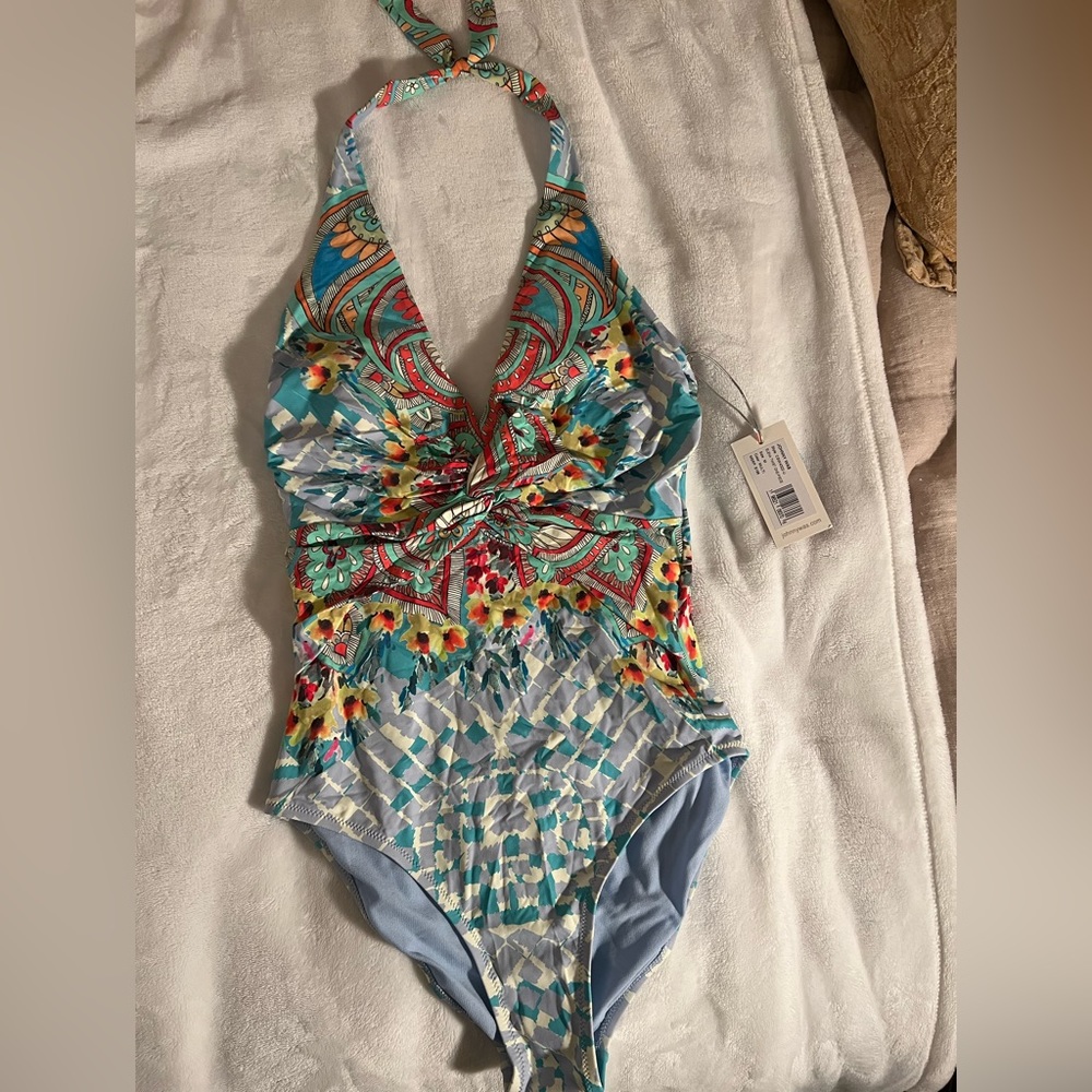 Johnny Was Elena twist one-piece swimsuit NWT in size Medium